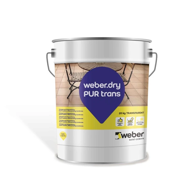 weberdry PUR trans - Transparente 1K-PUR-Verfugung